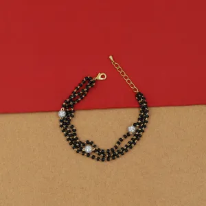 Zircon/AD Mangalsutra Bracelet 12733-05