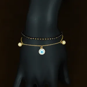 Zircon/AD Mangalsutra Bracelet 12734-05